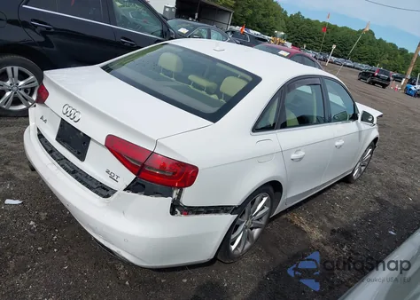 2013 Audi A4 2.0T Premium из США, поврежденный, VIN WAUFFAFL8DN014508